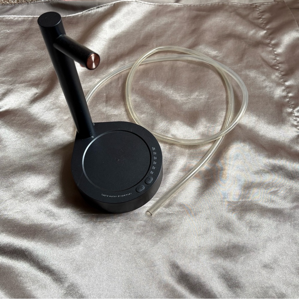 Black Electric Water Pump Dispenser with Tubing